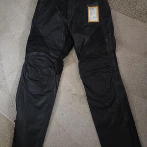 Harley Davidson Fx0054 Ballistic Leather Nylon Pant 34